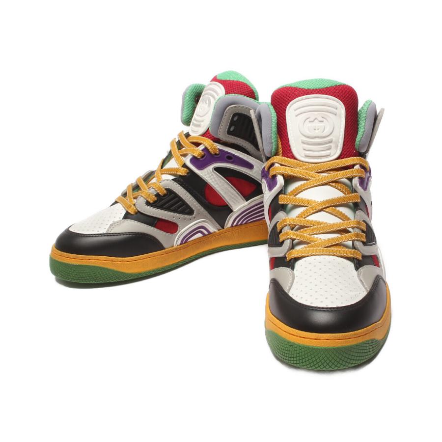 美品 グッチ ハイカットスニーカー ヴィンテージ加工 BASKET メンズ