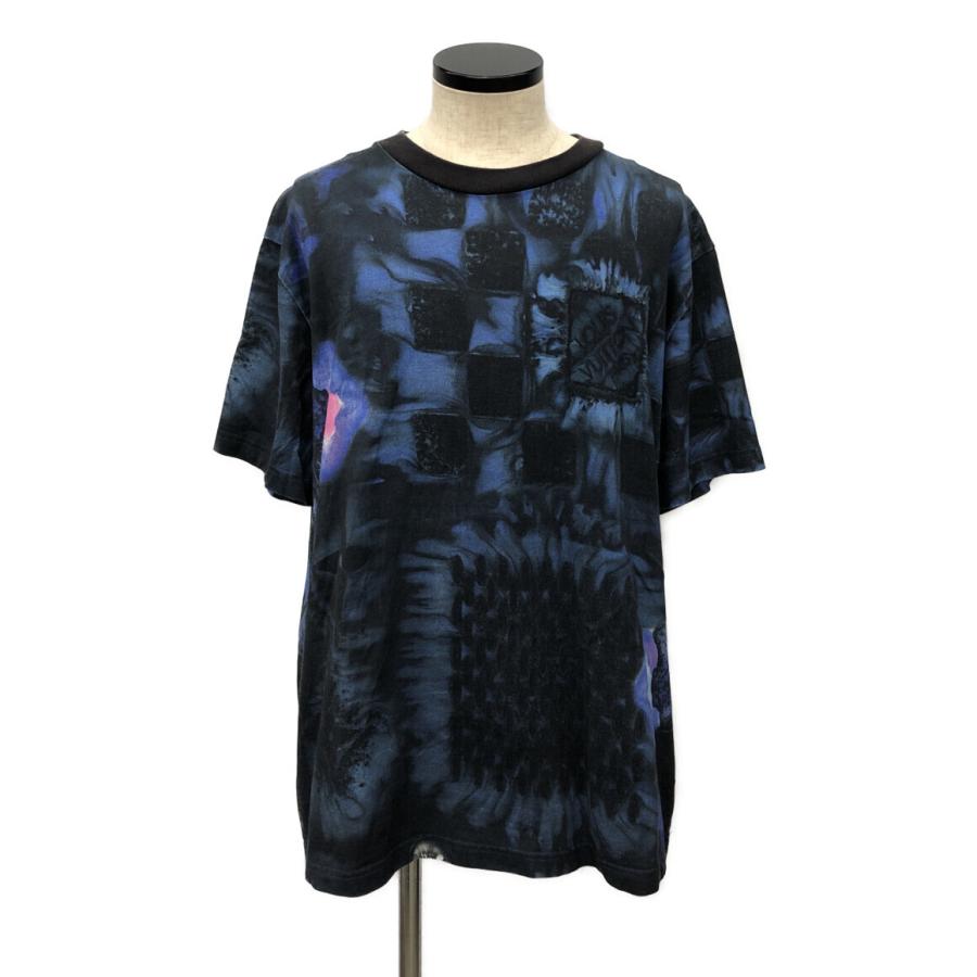 ルイヴィトンソルト総柄Tシャツ ブルー