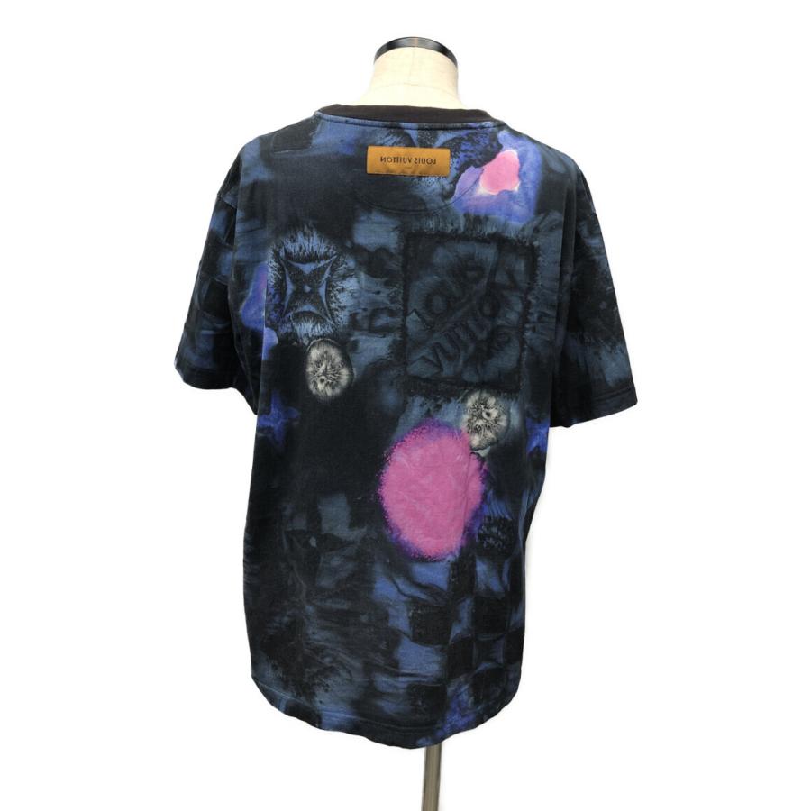 ルイヴィトンソルト総柄Tシャツ ブルー