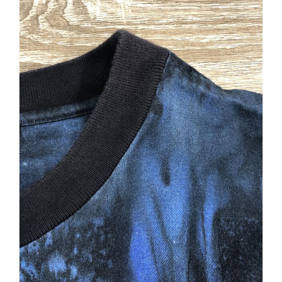 ルイヴィトン ソルトプリント Tシャツ size M ルイヴィトンソルト総柄Tシャツ ブルー
