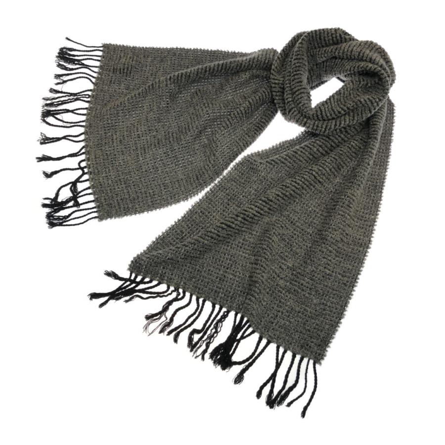 【未使用品】Giorgio Armani ウールマフラー グレー ジョルジオアルマーニ マフラー 未使用品】Giorgio Armani