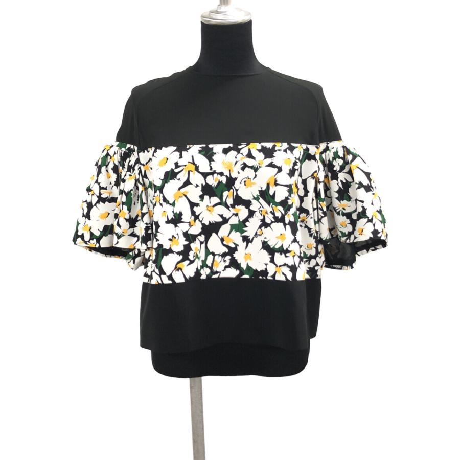 美品 半袖ブラウス 花柄 レディース SIZE 36 (S) AKIRA NAKA 中古 