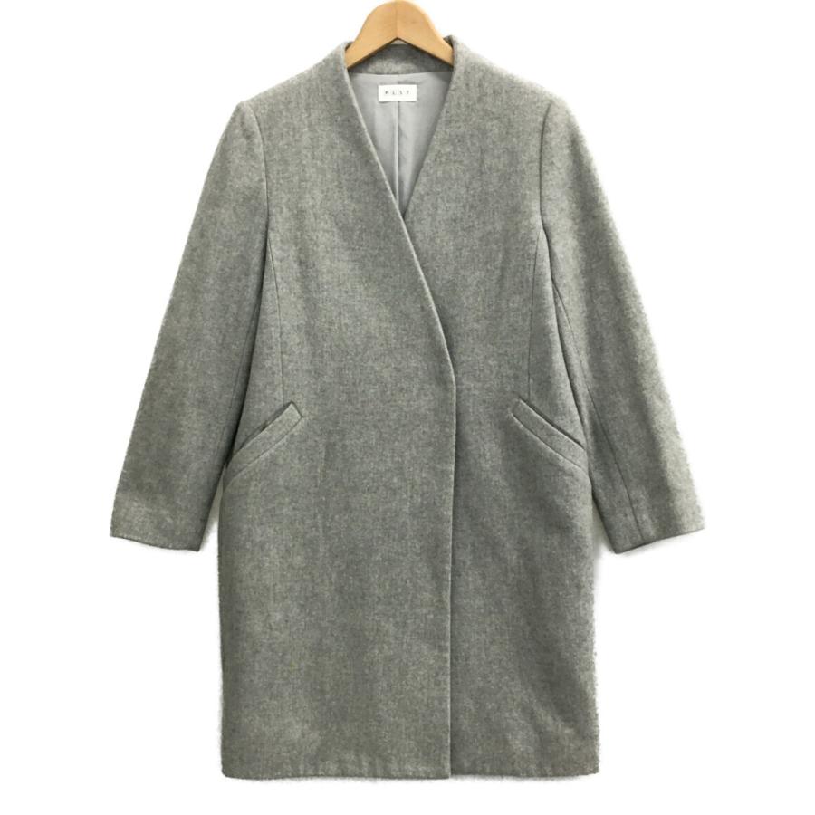 PLST ウールモッサカラーレスコートS プラステ ウールモッサ カラー