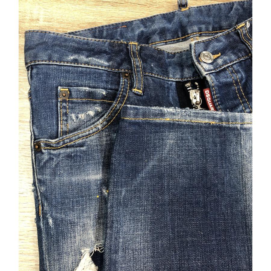 ディースクエアード ウォッシュ加工 デニムパンツ S75LA0868  