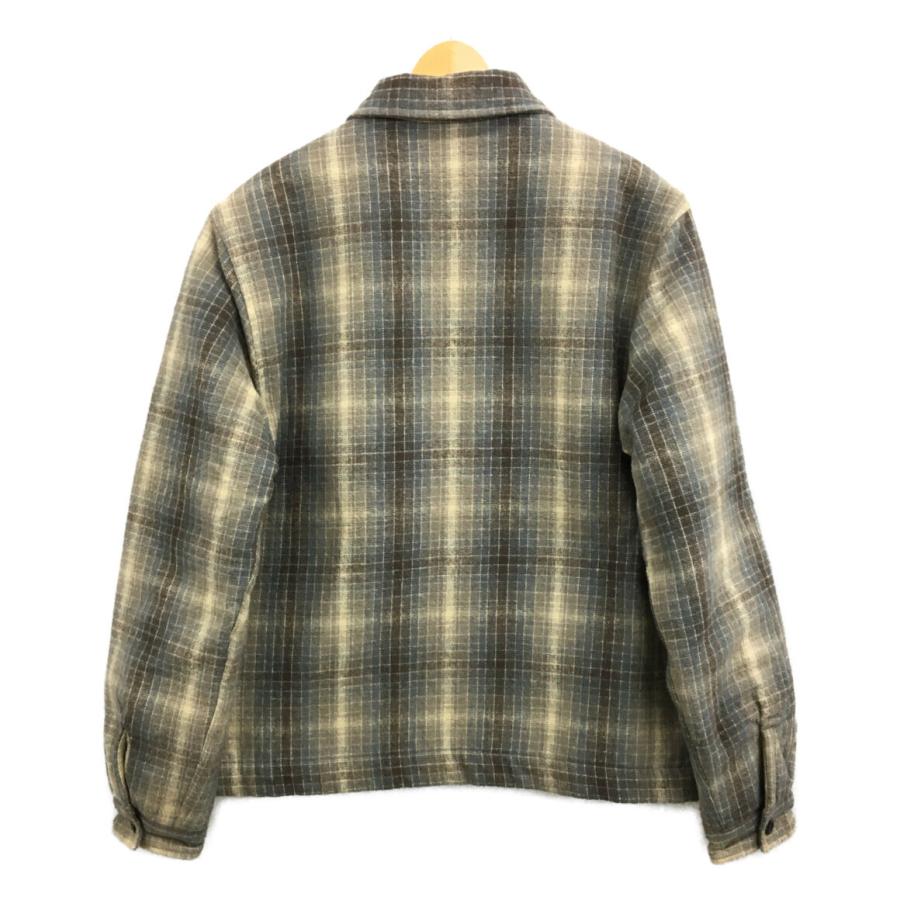ステューシー HEAVY BRUSH PLAID ZIP UP JKT ジャケット メンズ SIZE L