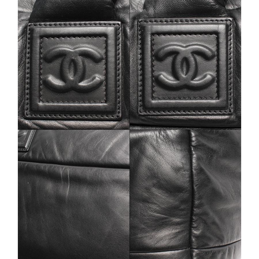 シャネル レザーボストンバッグ トートバッグ ボーリングバッグ シルバー金具 コココクーン ラムスキン レディース  CHANEL 中古｜hugall｜07