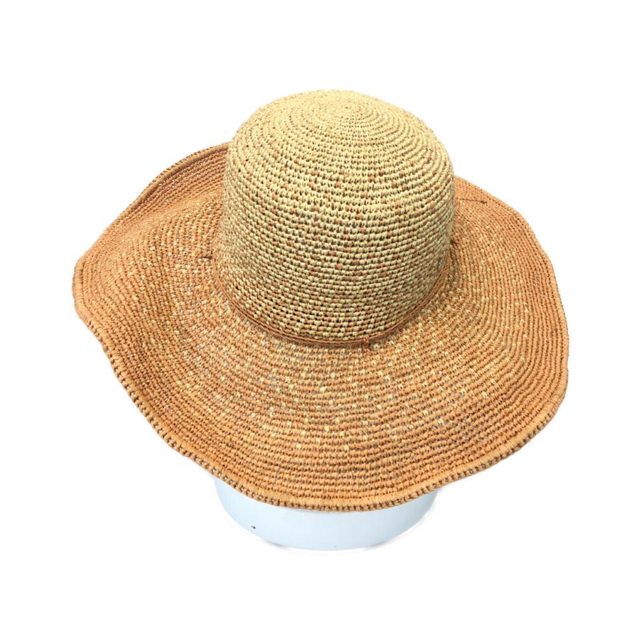 新品同様 Helen Kaminski ストローハット 麦わら帽子グラデーション ヘレンカミンスキー ストローハット 麦わら帽子 グラデーション