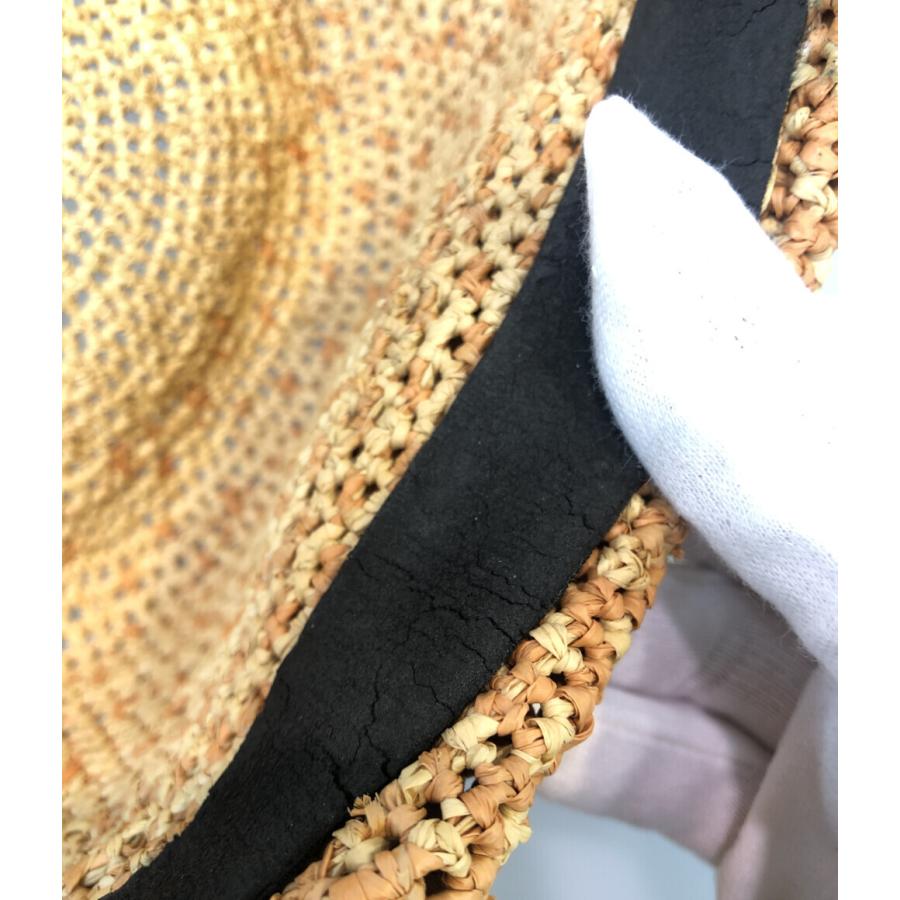新品同様 Helen Kaminski ストローハット 麦わら帽子グラデーション ヘレンカミンスキー ストローハット 麦わら帽子 グラデーション
