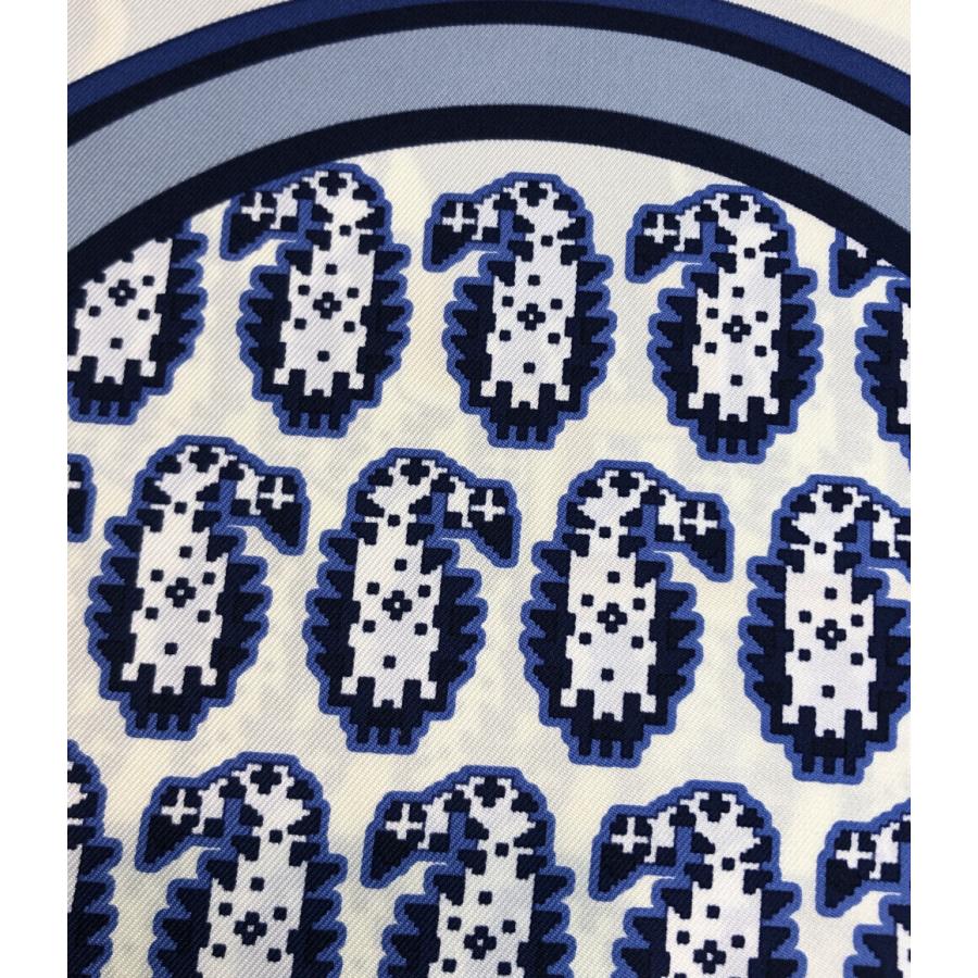 美品 エルメス スカーフ カレ90 シルク100% 四輪馬車の車輪 LES