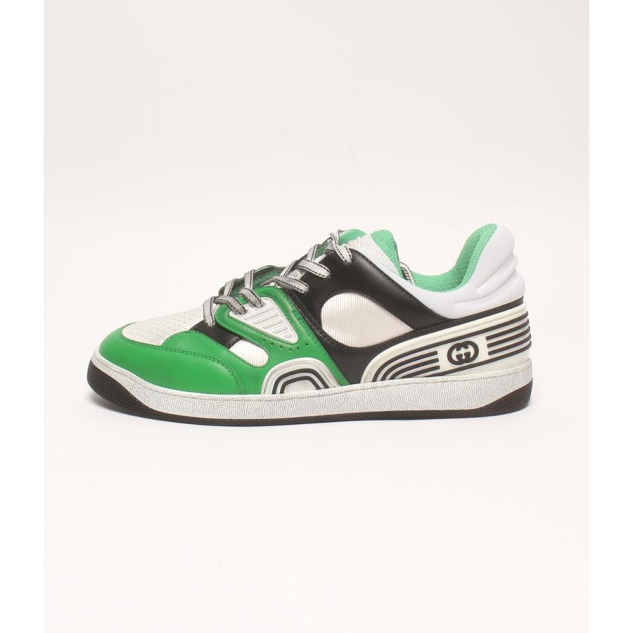 美品 グッチ ローカットスニーカー バスケット メンズ SIZE 8 1/2 (L 