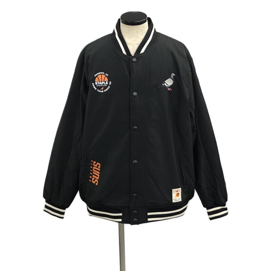 美品 ステイプル NBAコラボ スタジアムジャンパー スタジャン メンズ 