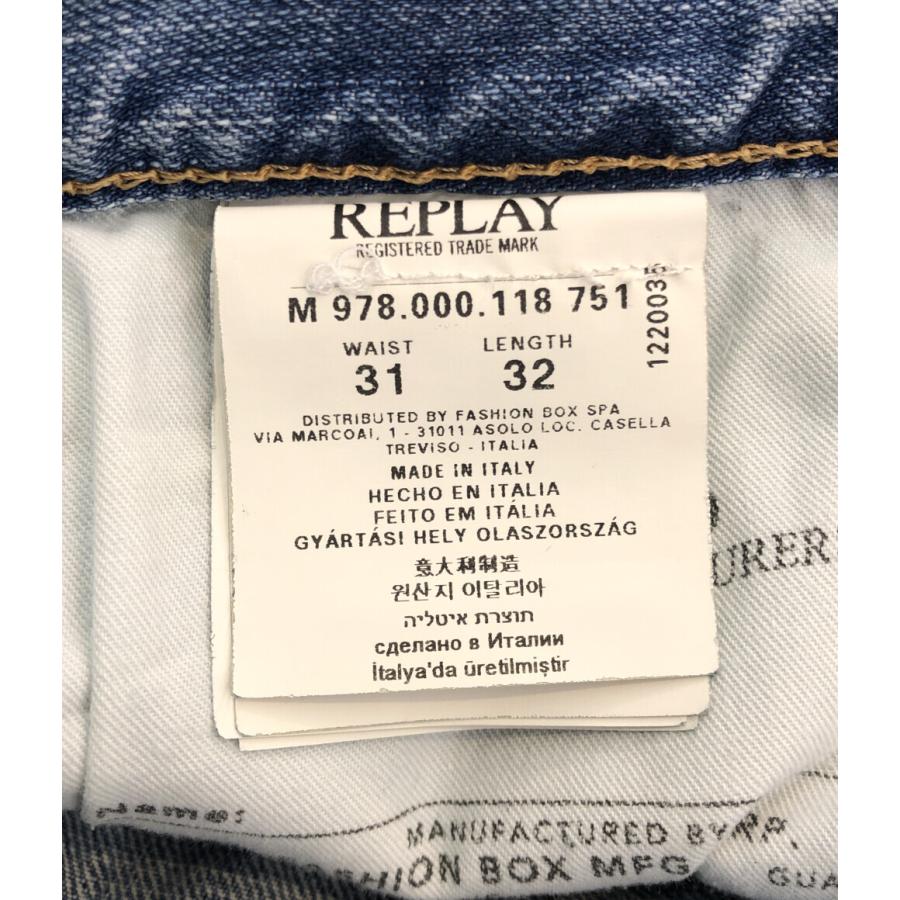 リプレイ デニムパンツ USEDダメージ加工 メンズ SIZE 31 (M) Replay 中古｜hugall｜04