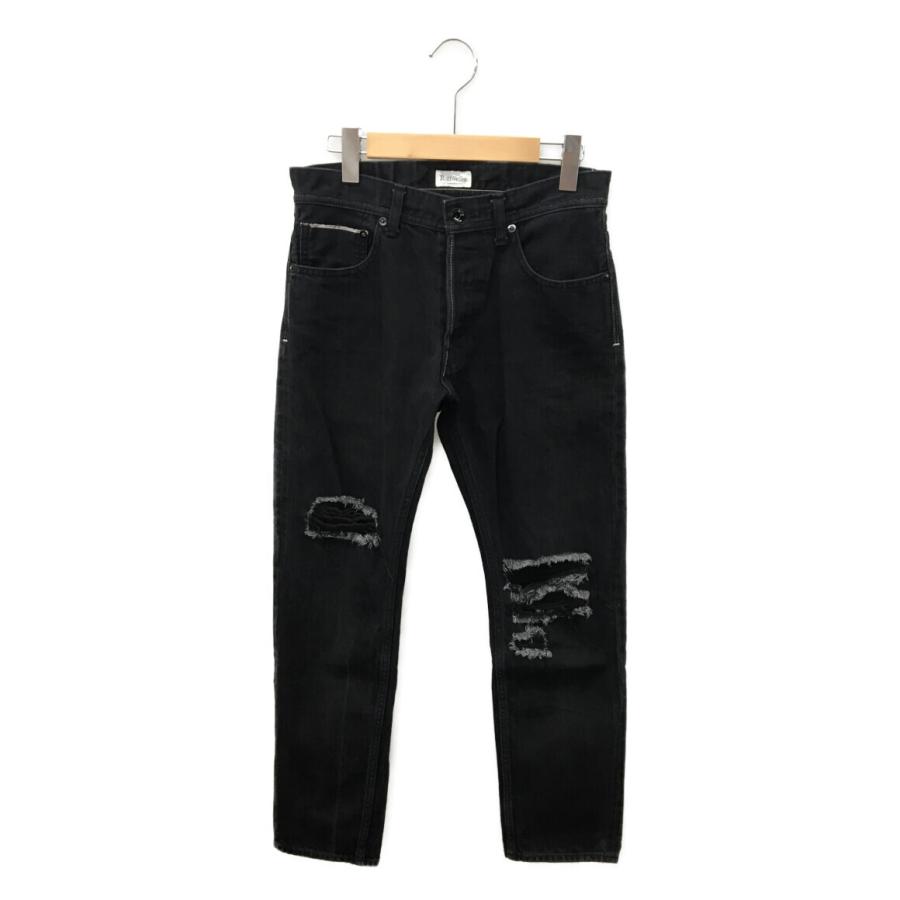 ロットワイラー デニムパンツ ダメージ加工 ボタンフライ メンズ SIZE  