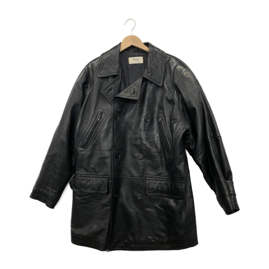 ラムレザーライダースジャケット メンズ (L) BRAINS ORGANIC FORM 中古