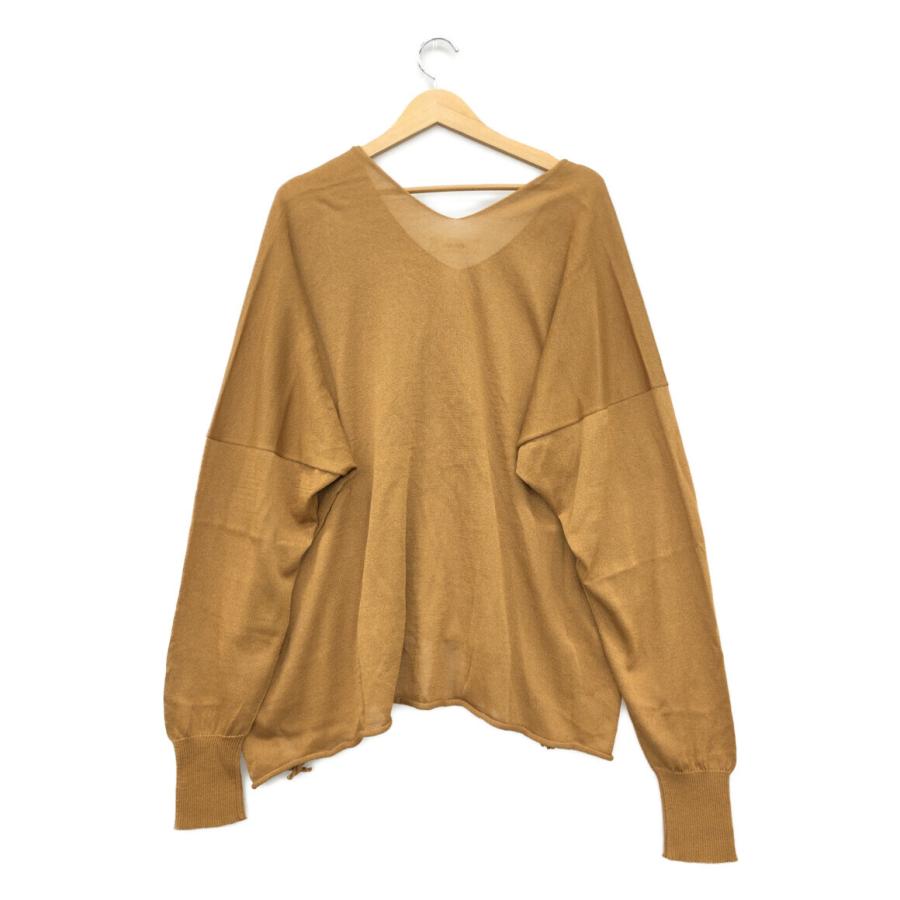 サルバム SP-K03-820 コットンVネックニット レディース M sulvam＞メッシュプルオーバーニット | MAKES ONLINE STORE