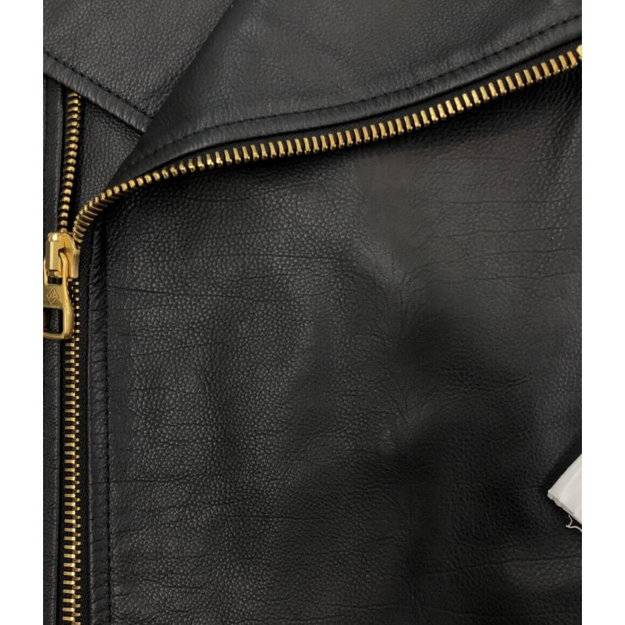 Dunhillレザー ジャケット ブラック ダンヒル ダブルライダース レザージャケット メンズ SIZE 2X