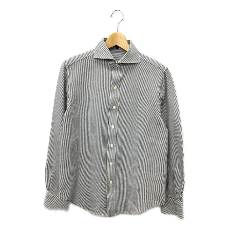 美品 デザインワークス 長袖シャツ ストライプ メンズ SIZE 46 (M