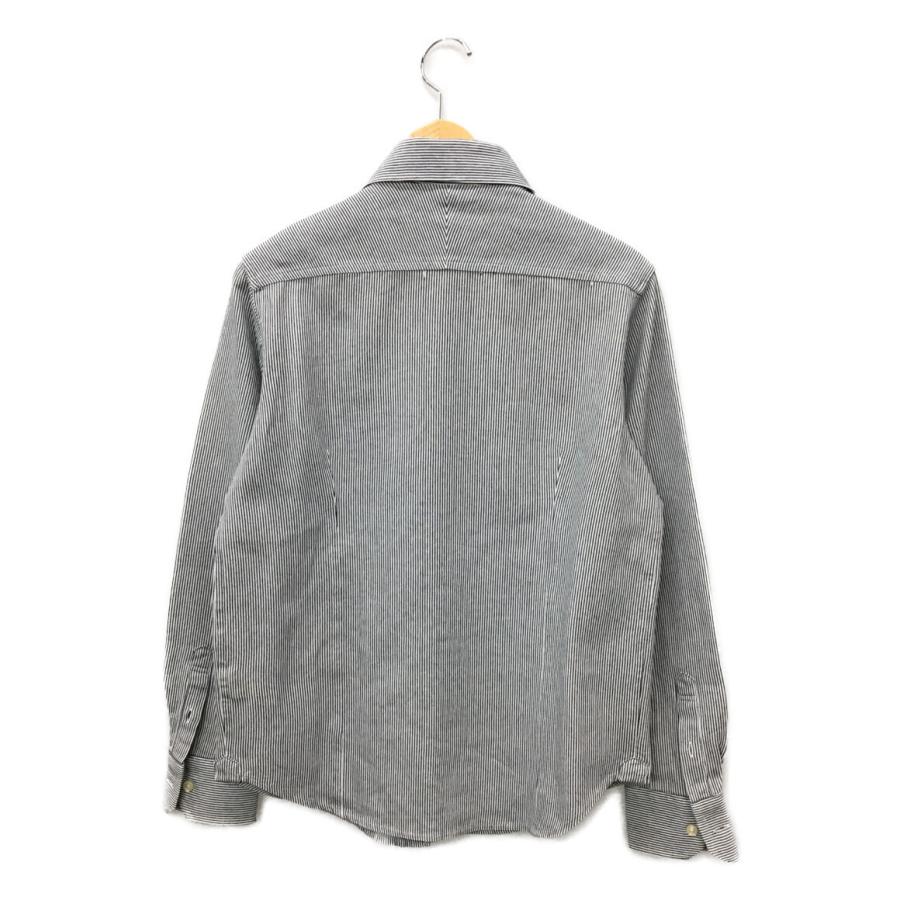 美品 デザインワークス 長袖シャツ ストライプ メンズ SIZE 46 (M