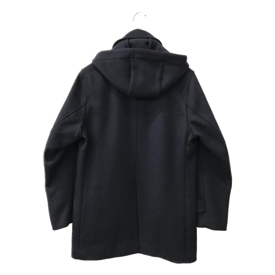 【美品：SHIPS】ダブルフェイス ソリッド カーコート　「S：ブラック」 シップス ダブルフェイス ソリッド カーコート メルトンコート