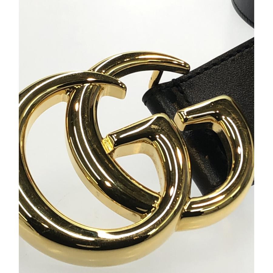 グッチ シャイニーバックル レザーベルト 406831 0YA0G GGマーモント  