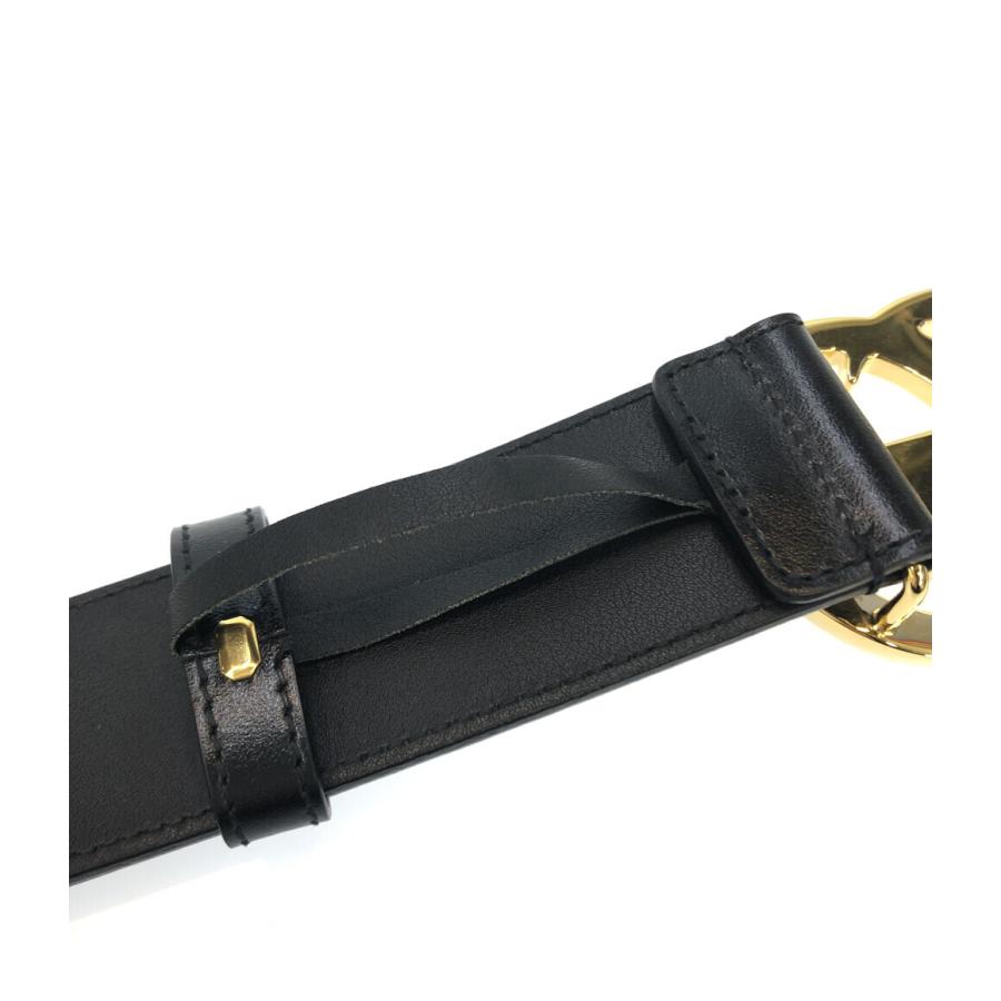 グッチ シャイニーバックル レザーベルト 406831 0YA0G GGマーモント  