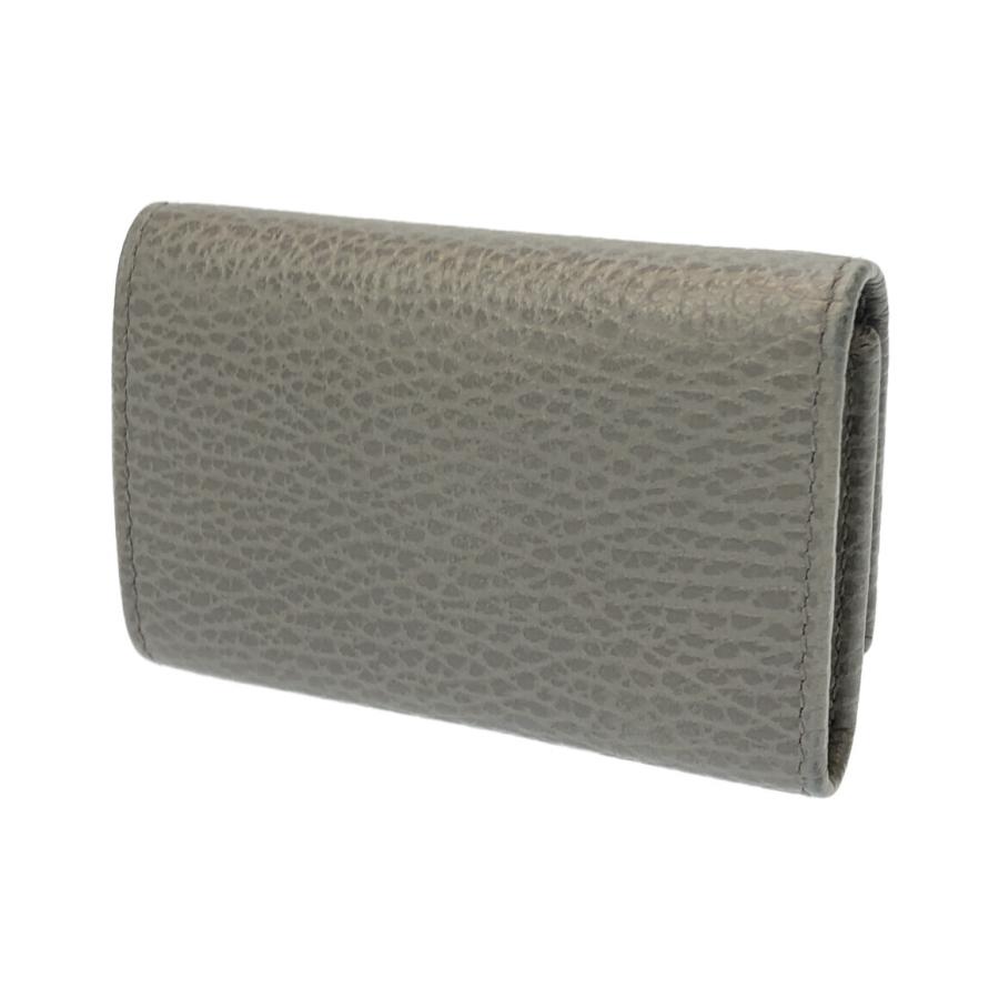 美品‼️GUCCI グッチ 6連キーケースGGマーモント グッチ GGマーモント レザー キーケース6連 レッド 456118