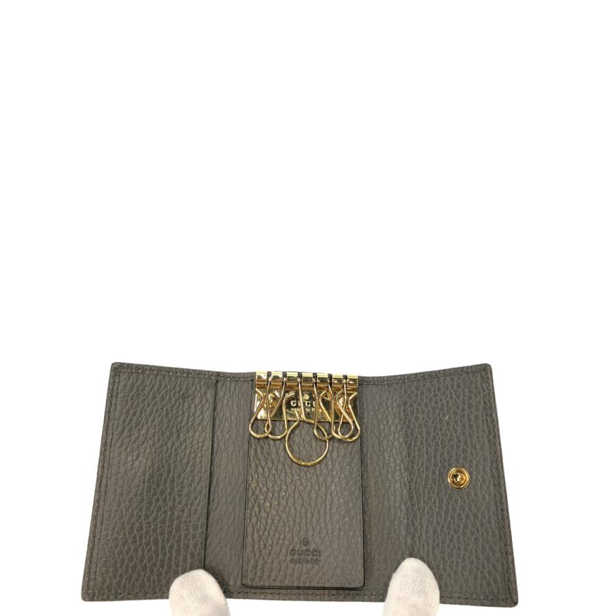 グッチ 6連キーケース 456118・2149 GGマーモント レディース