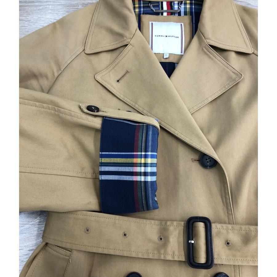 【未使用級】  トミーヒルフィガートレンチコート襟付き トミーヒルフィガー トレンチコート WW0WW24591-251 レディース SIZE
