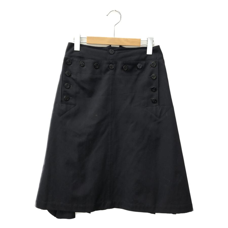 JUNYA WATANABEコムデギャルソンブラックレザータイトスカートS