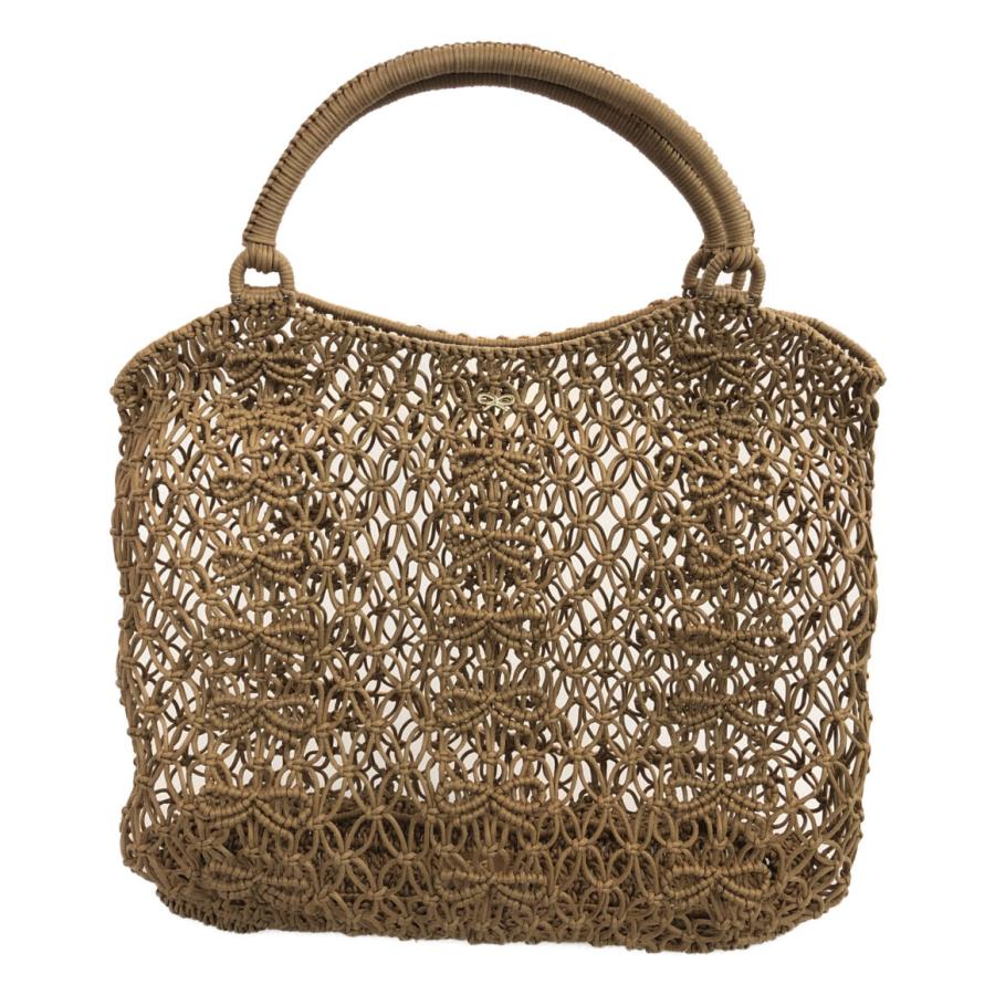 美品 アニヤハインドマーチ トートバッグ かごバッグ メッシュバッグ  