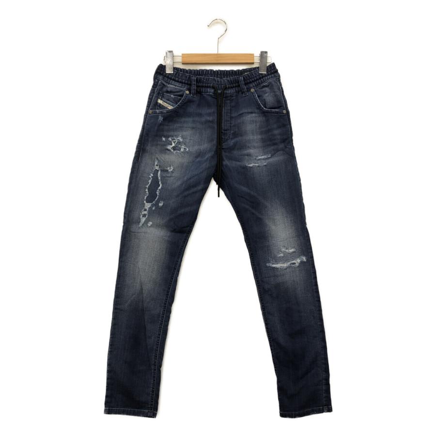 【鑑定済美品】24FW ディーゼル レイヤードデニム ダメージ加工 50（XL） 95947-50-