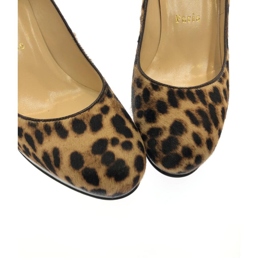 クリスチャンルブタン パンプス ヒョウ柄 レディース SIZE 36 (M 