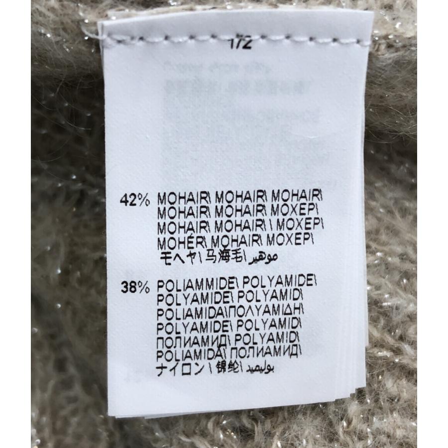 極美品　ブルネロクチネリ 長袖ニット モニーレ ビジュー ラムウール素材 茶色 レディース ニットウェア - スタイリッシュなセーター