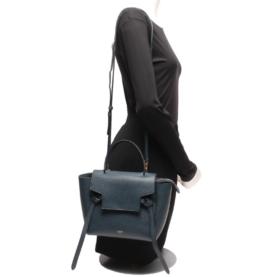 セリーヌ 2wayレザーハンドバッグ ナノ ベルトバッグ レディース