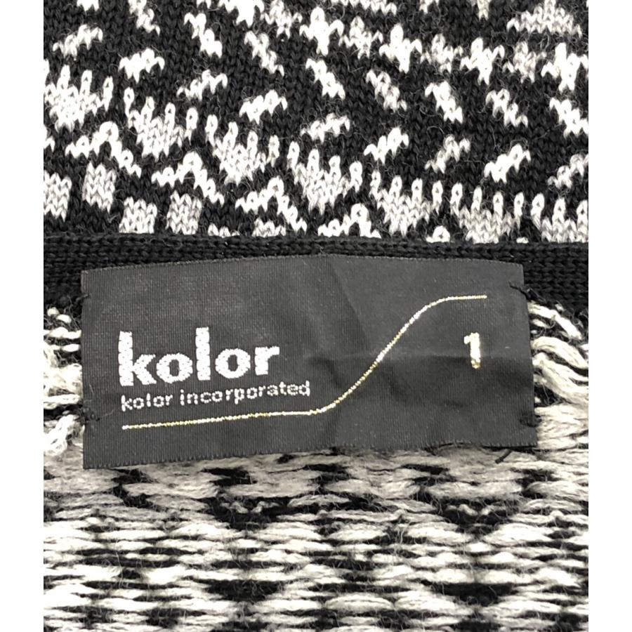 カラー 長袖カーディガン ノルディック柄 ユニセックス SIZE 1 (S  