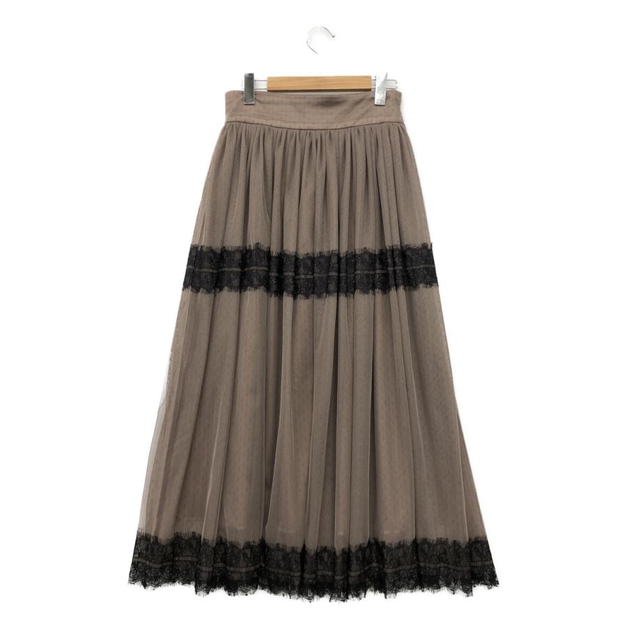 フレアロングスカート チュールスカート 1211304020 レディース SIZE 1  