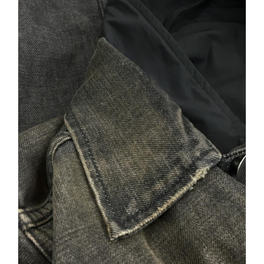 プラダ 中綿デニムジャケット ダメージ加工 メンズ SIZE 50 (XL以上