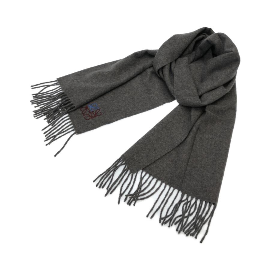 【売り切り価格】LOEWE カシミヤマフラー ロエベ マフラー カシミヤ100％ アナグラム レディース LOEWE 中古