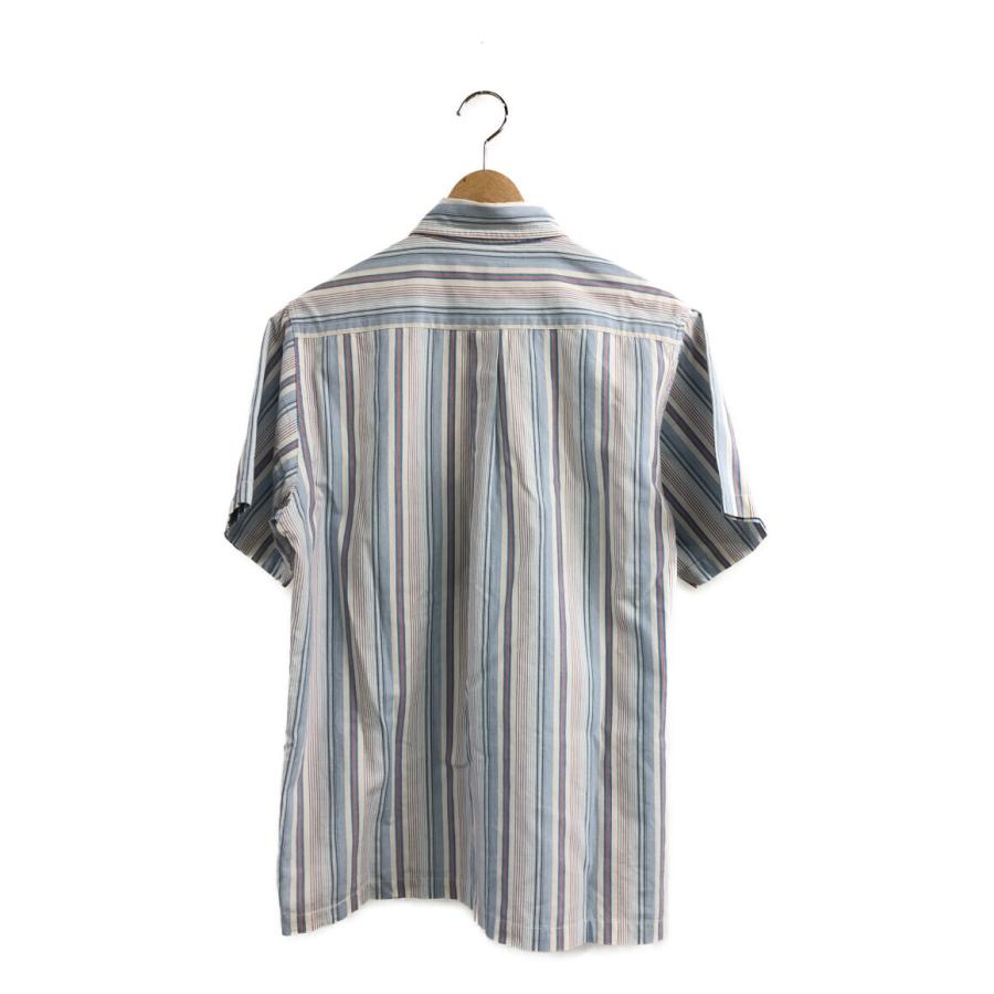 STUSSY ストライプ 半袖シャツ M ステューシー 半袖シャツ マルチストライプ柄 メンズ SIZE MD (M