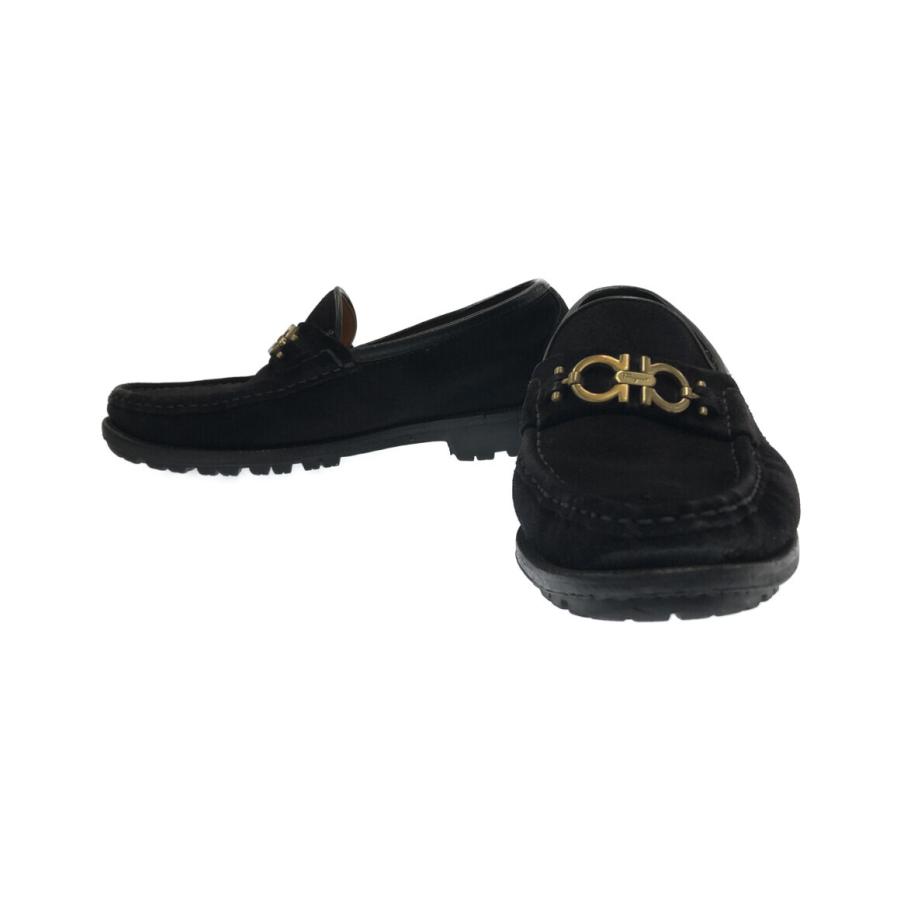 訳有未使用【サルヴァトーレフェラガモ】6.5 ローファー スエード ガンチーニ サルバトーレフェラガモ スエードローファー ガンチーニ