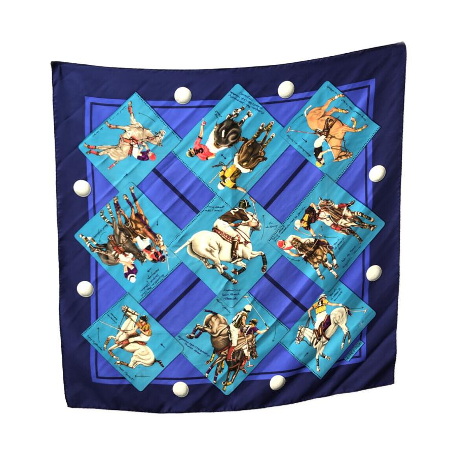 エルメス スカーフ カレ90 シルク100% エルメスカップパームビーチ