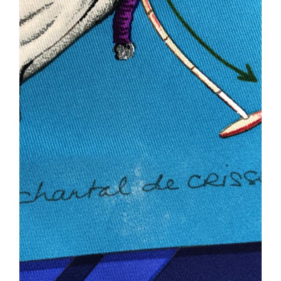 エルメス スカーフ カレ90 シルク100% エルメスカップパームビーチ