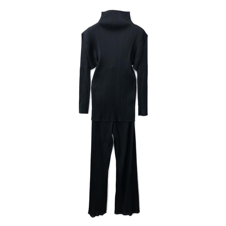 プリーツプリーズ セットアップ長袖カットソー プリーツ加工  