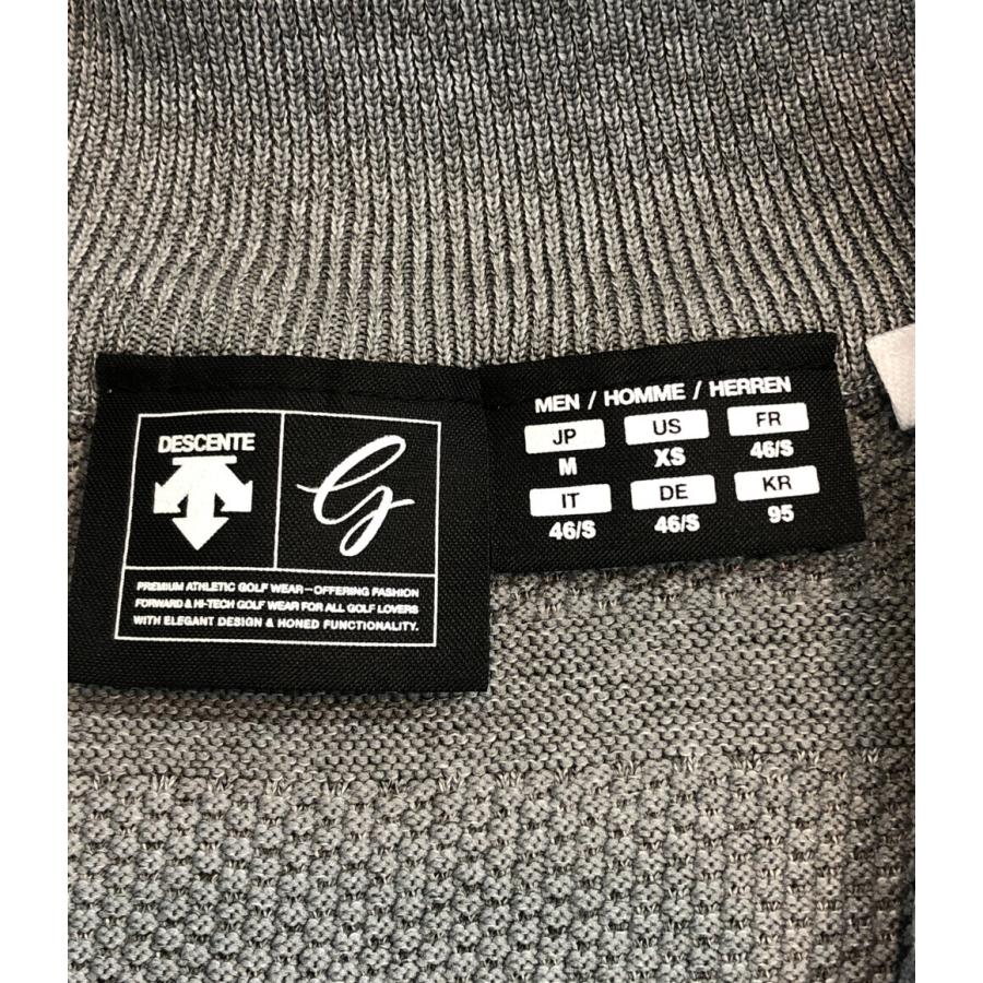 美品 デサント メランジ ニットベスト DGMNJL80 メンズ SIZE M (M 