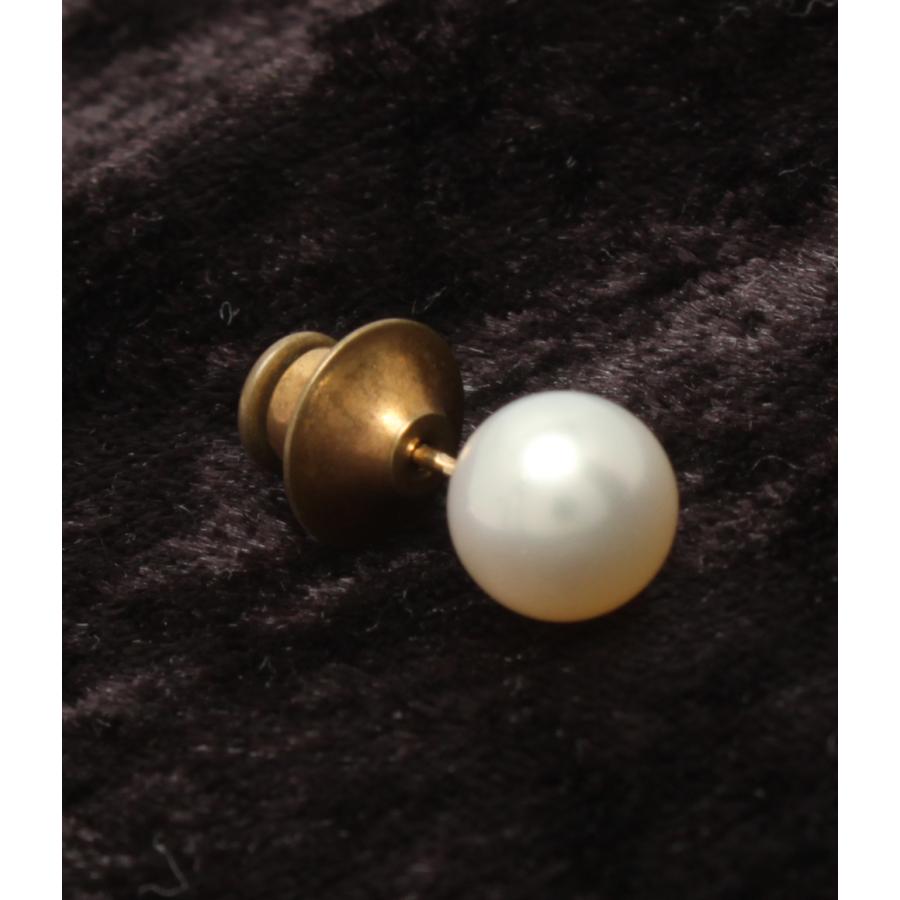 美品 MIKIMOTO ミキモト K14 パール2珠 ピンブローチ ミキモト ピンブローチ K14 パール レディース MIKIMOTO 中古