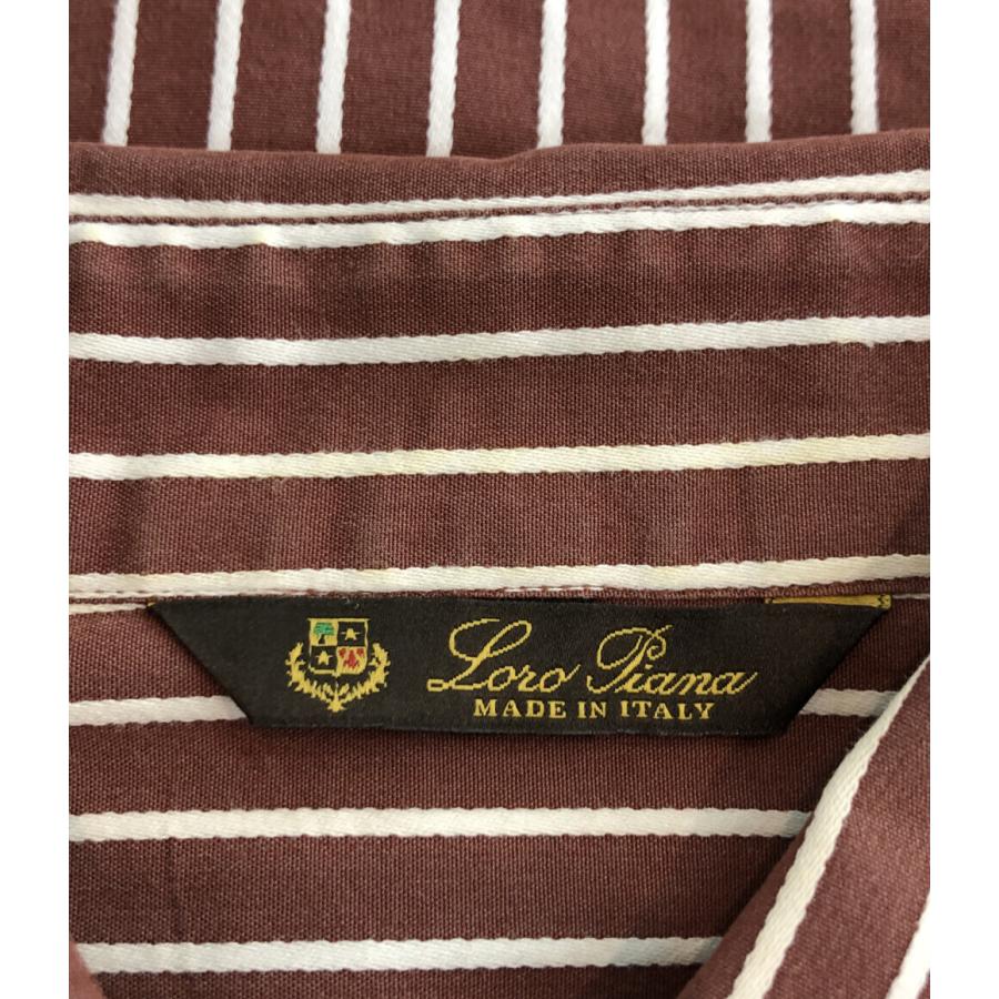 ロロピアーナ 長袖シャツ ストライプ柄 レディース SIZE 40 (M) Loro Piana 中古｜hugall｜03