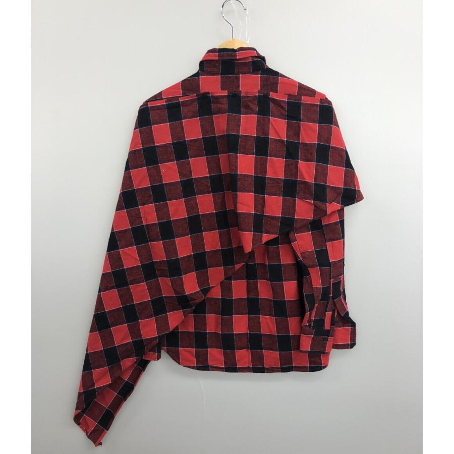 コムデギャルソンオム 長袖チェックシャツ マント付き メンズ SIZE M (M) COMME des GARCONS HOMME 中古｜hugall｜08