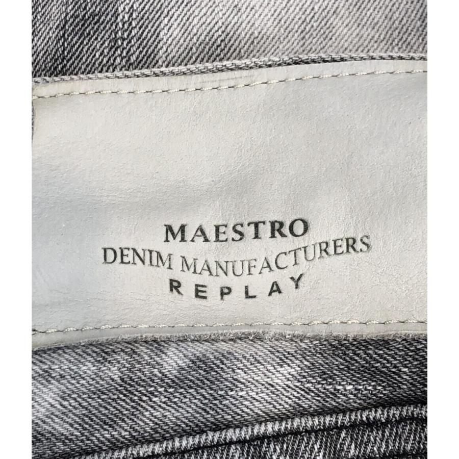 リプレイマエストロ34ほとんど履いていないダメージ加工 美品 リプレイ ダメージ加工 デニム パンツ MAESTRO マエストロ メンズ