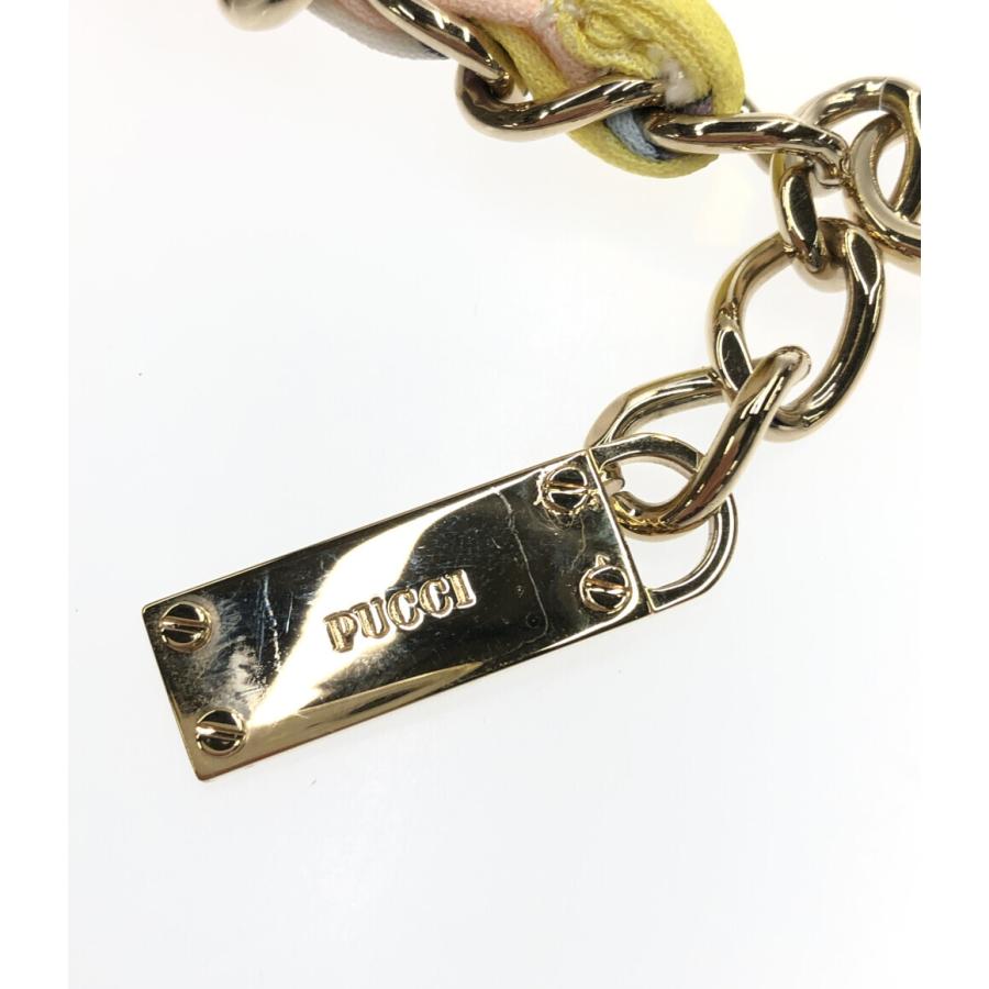 エミリオプッチ EMILIO PUCCI チェーンベルト 超美品 美品 エミリオプッチ チェーンベルト レディース EMILIO PUCCI 中古