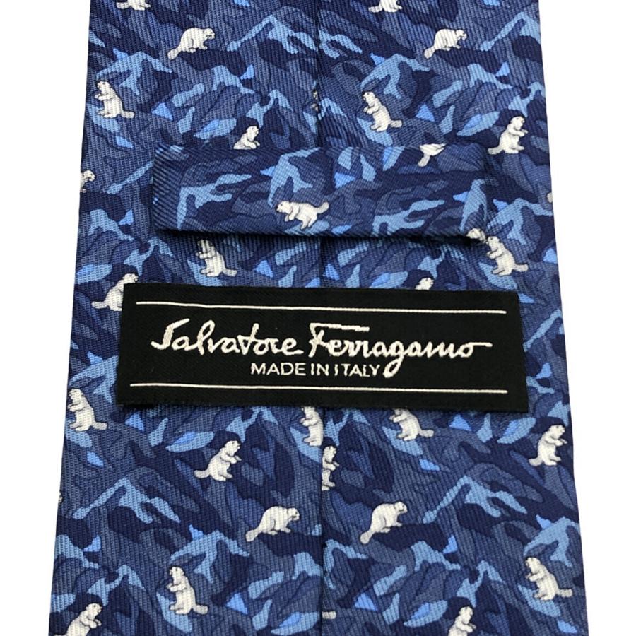 美品 サルバトーレフェラガモ ネクタイ シルク100％ メンズ  Salvatore Ferragamo 中古｜hugall｜05